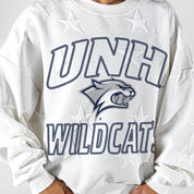 NEW HAMPSHIRE WILDCATS BIG PLAY ENERGY EMBOSSED STAR CREWNECK