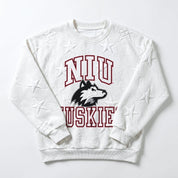 NORTHERN ILLINOIS HUSKIES BIG PLAY ENERGY EMBOSSED STAR CREWNECK