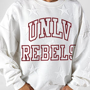 UNLV REBELS BIG PLAY ENERGY EMBOSSED STAR CREWNECK