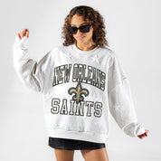 NEW ORLEANS SAINTS BIG PLAY ENERGY EMBOSSED STAR CREWNECK