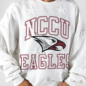 NORTH CAROLINA CENTRAL EAGLES BIG PLAY ENERGY EMBOSSED STAR CREWNECK