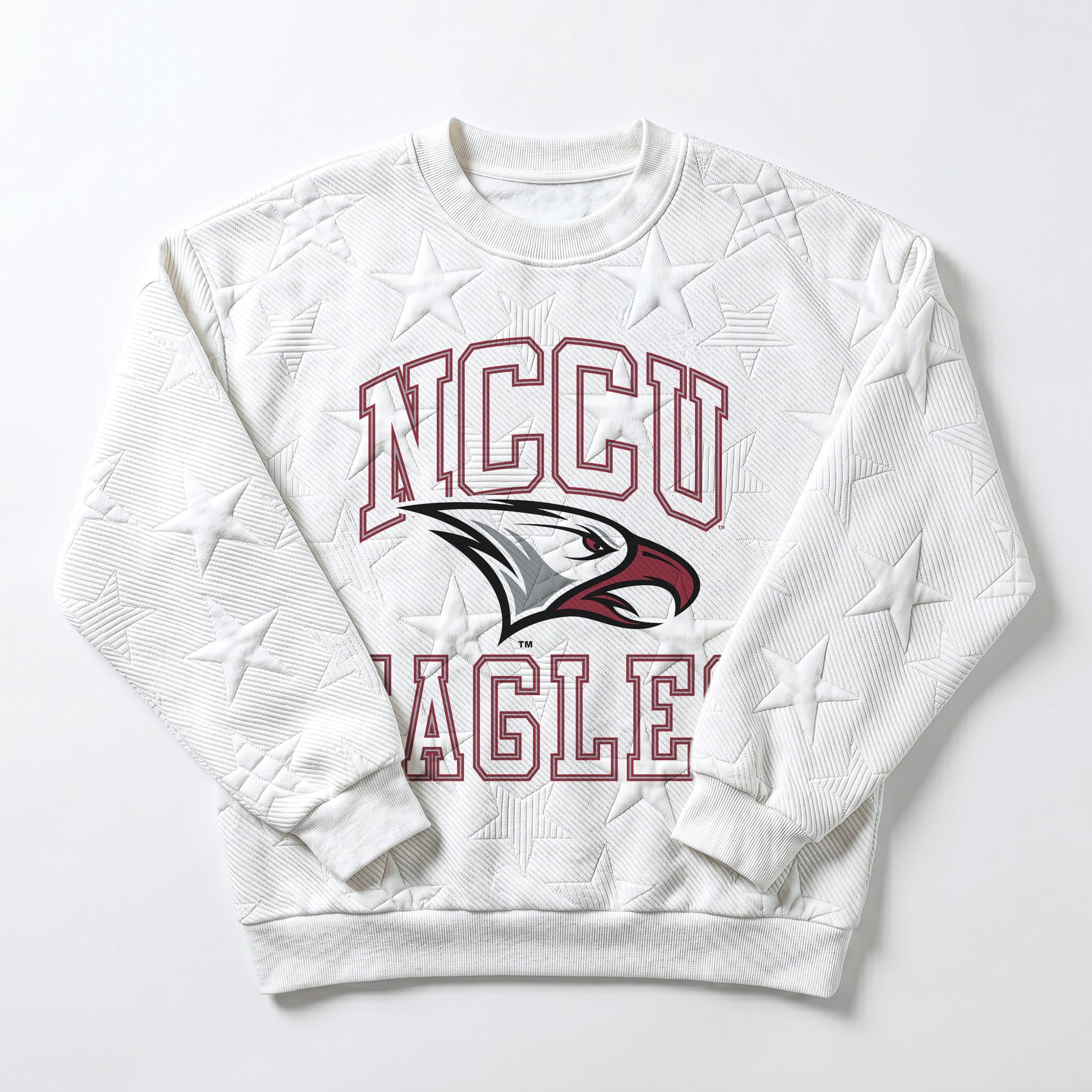 NORTH CAROLINA CENTRAL EAGLES BIG PLAY ENERGY EMBOSSED STAR CREWNECK