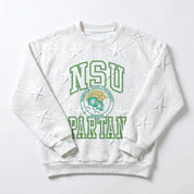 NORFOLK STATE SPARTANS BIG PLAY ENERGY EMBOSSED STAR CREWNECK