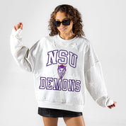 NORTHWESTERN STATE DEMONS BIG PLAY ENERGY EMBOSSED STAR CREWNECK