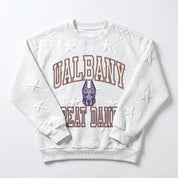 ALBANY GREAT DANES BIG PLAY ENERGY EMBOSSED STAR CREWNECK