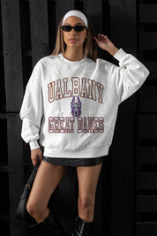 ALBANY GREAT DANES BIG PLAY ENERGY EMBOSSED STAR CREWNECK