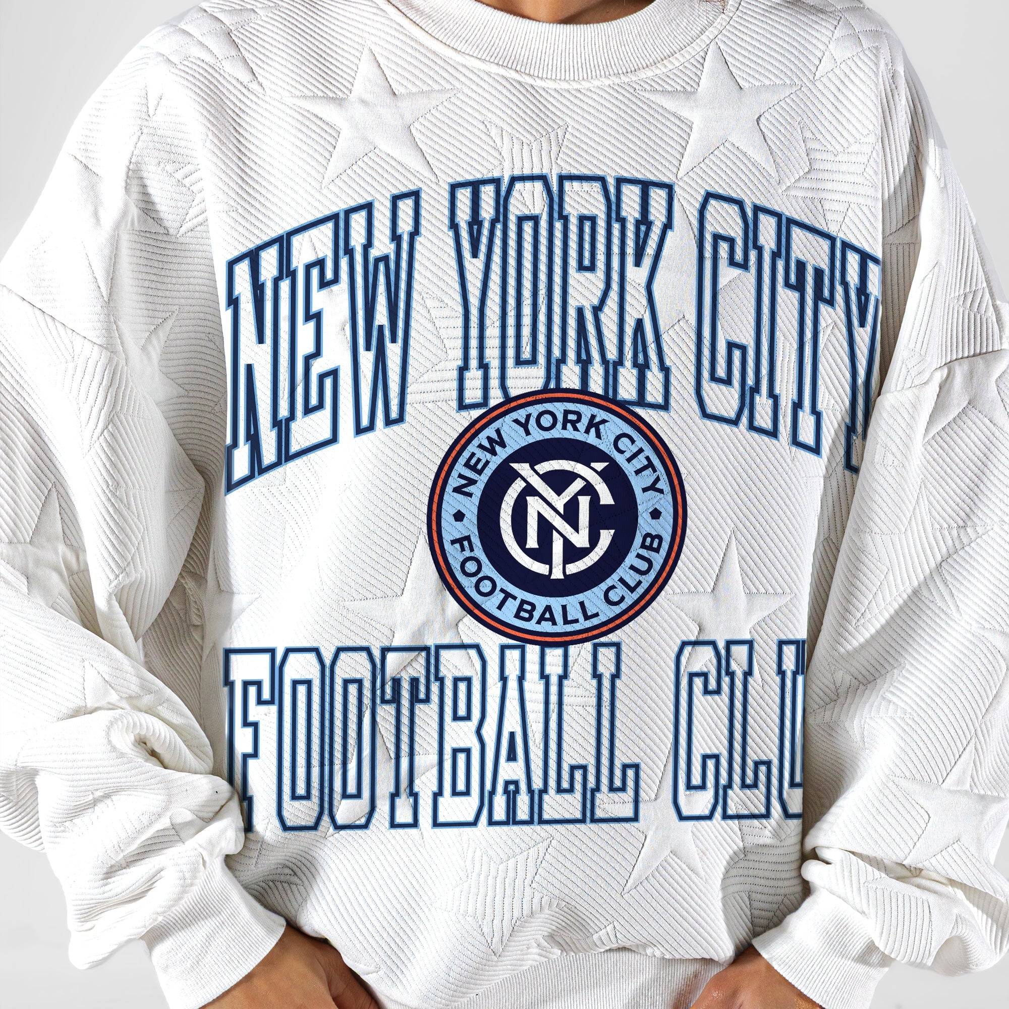 NEW YORK CITY FC BIG PLAY ENERGY EMBOSSED STAR CREWNECK