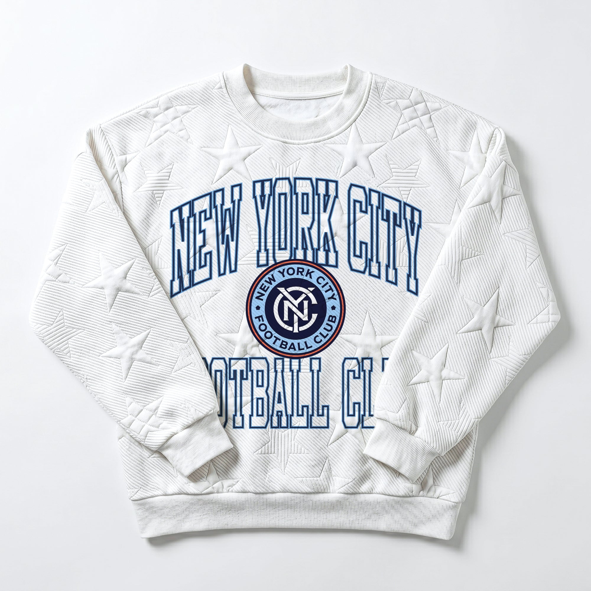 NEW YORK CITY FC BIG PLAY ENERGY EMBOSSED STAR CREWNECK