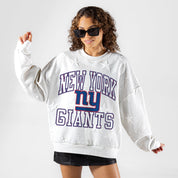 NEW YORK GIANTS BIG PLAY ENERGY EMBOSSED STAR CREWNECK