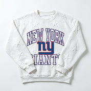 NEW YORK GIANTS BIG PLAY ENERGY EMBOSSED STAR CREWNECK