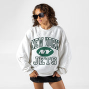 NEW YORK JETS BIG PLAY ENERGY EMBOSSED STAR CREWNECK