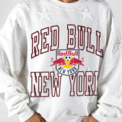RED BULL NEW YORK BIG PLAY ENERGY EMBOSSED STAR CREWNECK