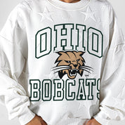 OHIO BOBCATS BIG PLAY ENERGY EMBOSSED STAR CREWNECK