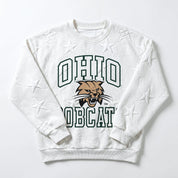OHIO BOBCATS BIG PLAY ENERGY EMBOSSED STAR CREWNECK