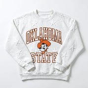 OKLAHOMA STATE COWBOYS BIG PLAY ENERGY EMBOSSED STAR CREWNECK