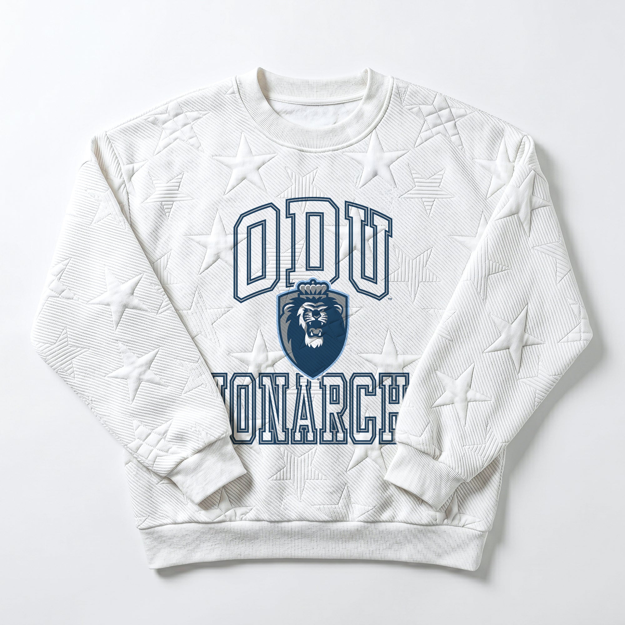 OLD DOMINION MONARCHS BIG PLAY ENERGY EMBOSSED STAR CREWNECK