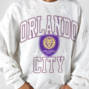 ORLANDO CITY SC BIG PLAY ENERGY EMBOSSED STAR CREWNECK