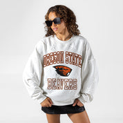 OREGON STATE BEAVERS BIG PLAY ENERGY EMBOSSED STAR CREWNECK