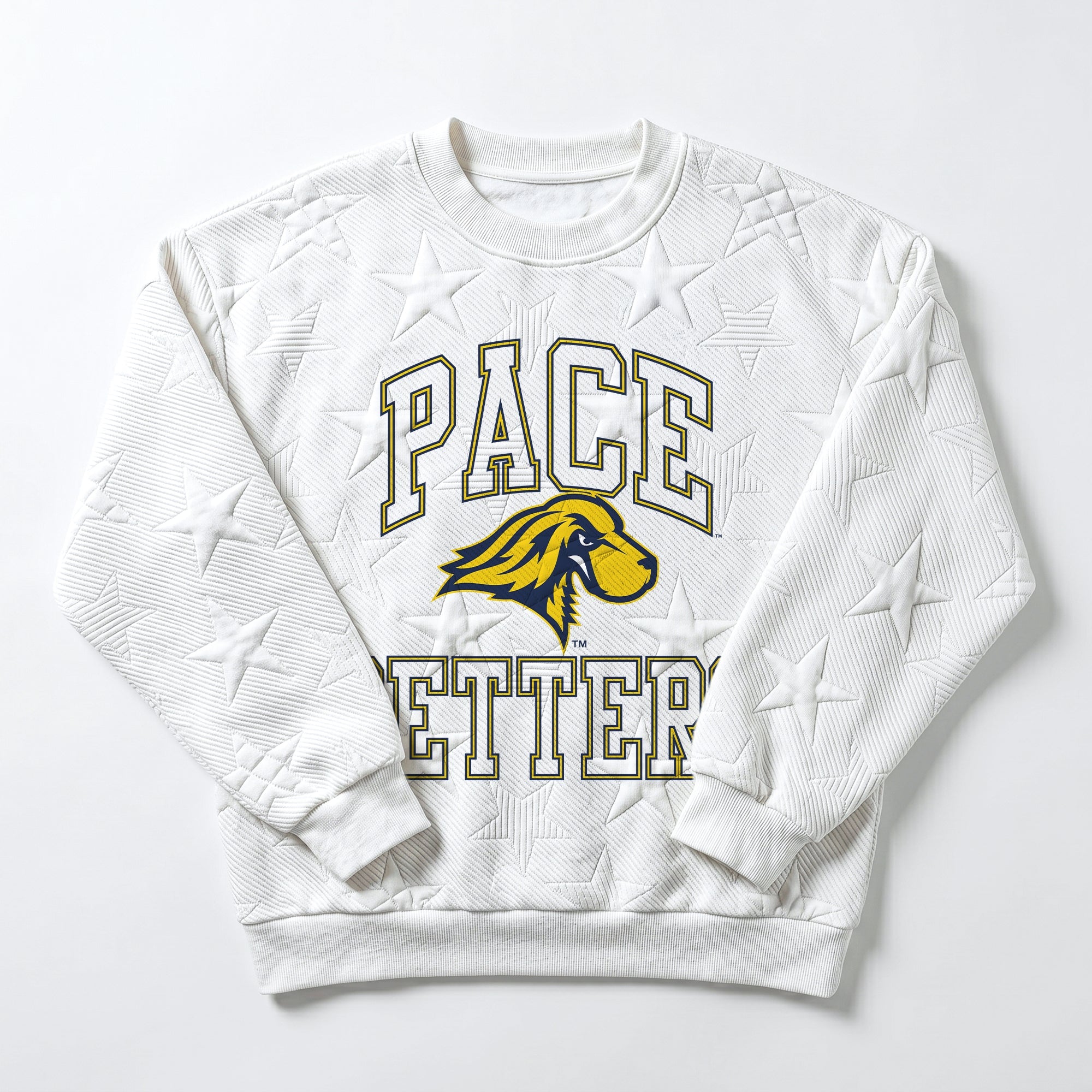 PACE SETTERS BIG PLAY ENERGY EMBOSSED STAR CREWNECK