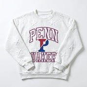 PENNSYLVANIA QUAKERS BIG PLAY ENERGY EMBOSSED STAR CREWNECK