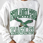 PHILADELPHIA EAGLES BIG PLAY ENERGY EMBOSSED STAR CREWNECK