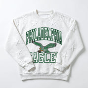PHILADELPHIA EAGLES BIG PLAY ENERGY EMBOSSED STAR CREWNECK