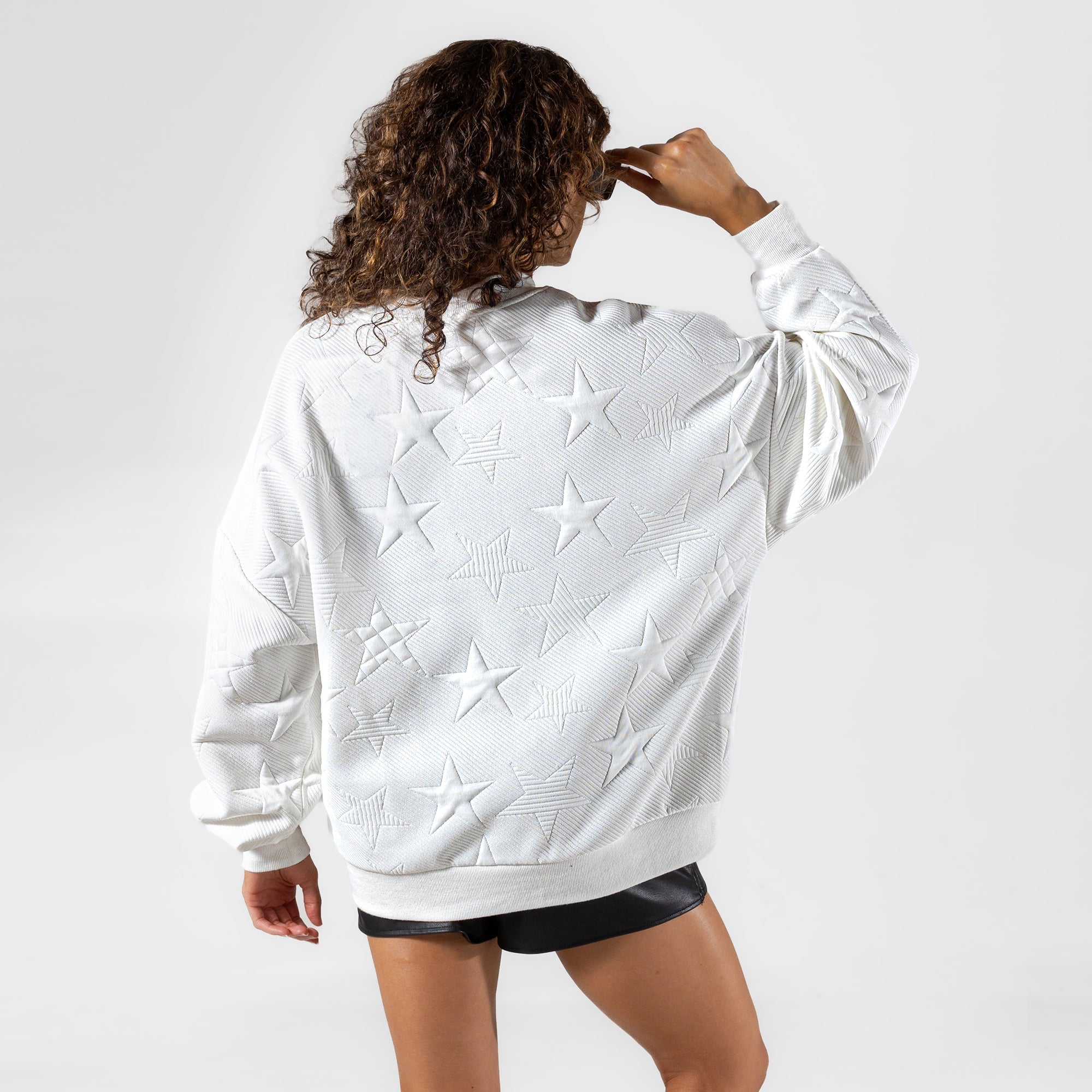 PITTSBURGH STEELERS BIG PLAY ENERGY EMBOSSED STAR CREWNECK