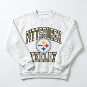 PITTSBURGH STEELERS BIG PLAY ENERGY EMBOSSED STAR CREWNECK
