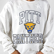 PITTSBURGH PANTHERS BIG PLAY ENERGY EMBOSSED STAR CREWNECK