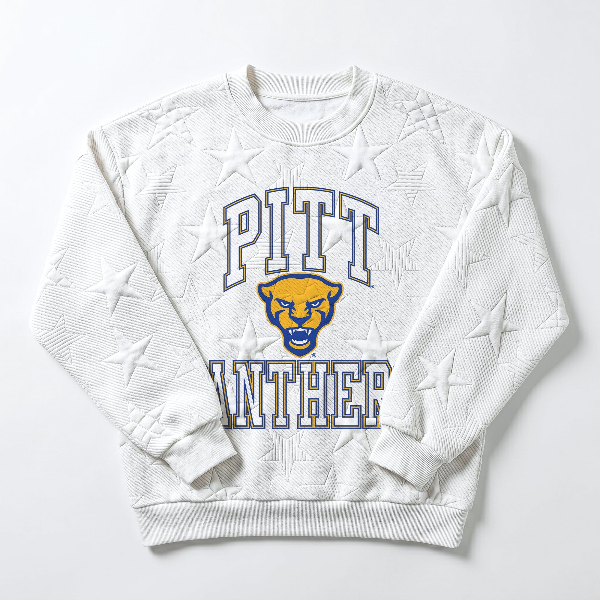 PITTSBURGH PANTHERS BIG PLAY ENERGY EMBOSSED STAR CREWNECK