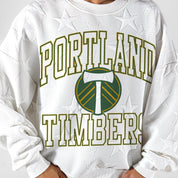 PORTLAND TIMBERS BIG PLAY ENERGY EMBOSSED STAR CREWNECK