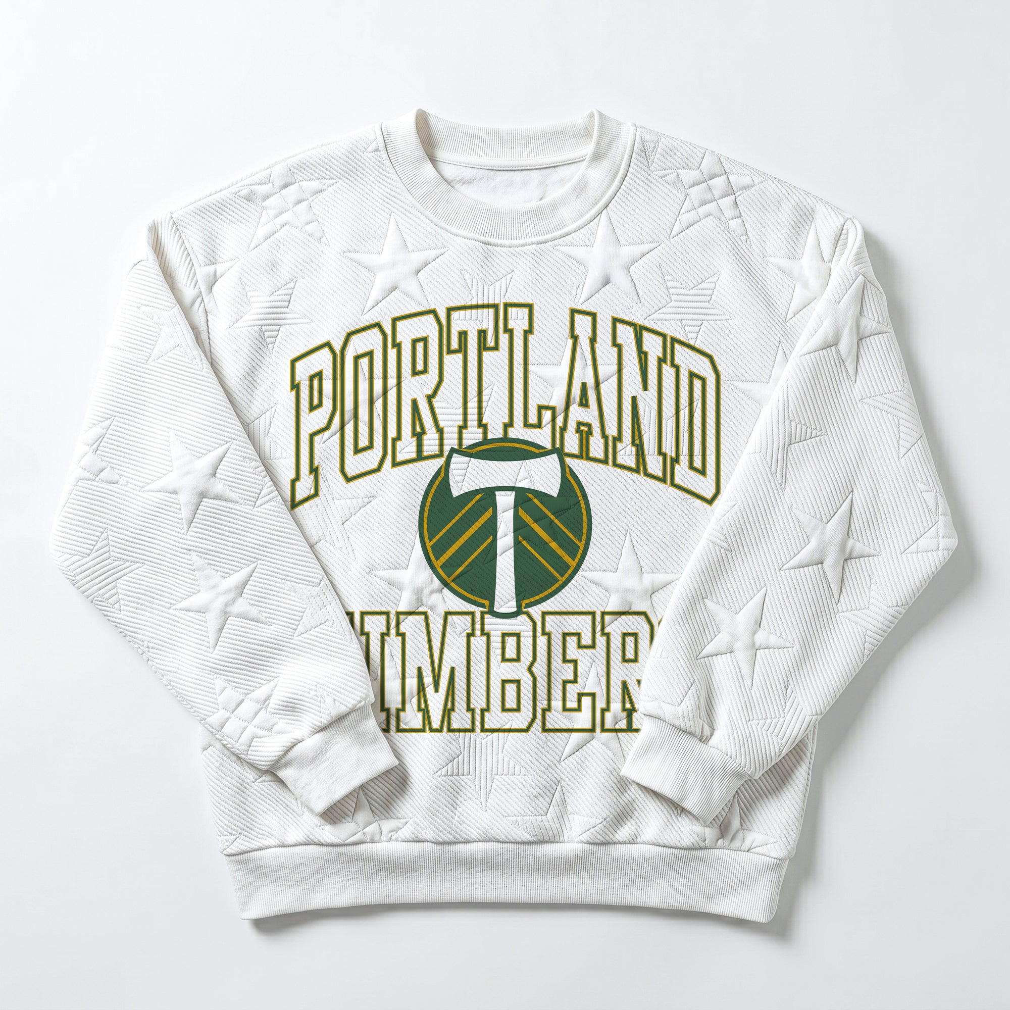 PORTLAND TIMBERS BIG PLAY ENERGY EMBOSSED STAR CREWNECK
