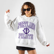 PORTLAND PILOTS BIG PLAY ENERGY EMBOSSED STAR CREWNECK