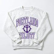 PORTLAND PILOTS BIG PLAY ENERGY EMBOSSED STAR CREWNECK