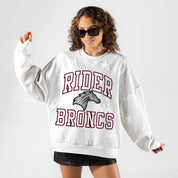 RIDER BRONCS BIG PLAY ENERGY EMBOSSED STAR CREWNECK