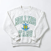 ROLLINS COLLEGE TARS BIG PLAY ENERGY EMBOSSED STAR CREWNECK