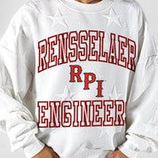 RENSSELAER ENGINEERS BIG PLAY ENERGY EMBOSSED STAR CREWNECK