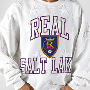 REAL SALT LAKE BIG PLAY ENERGY EMBOSSED STAR CREWNECK