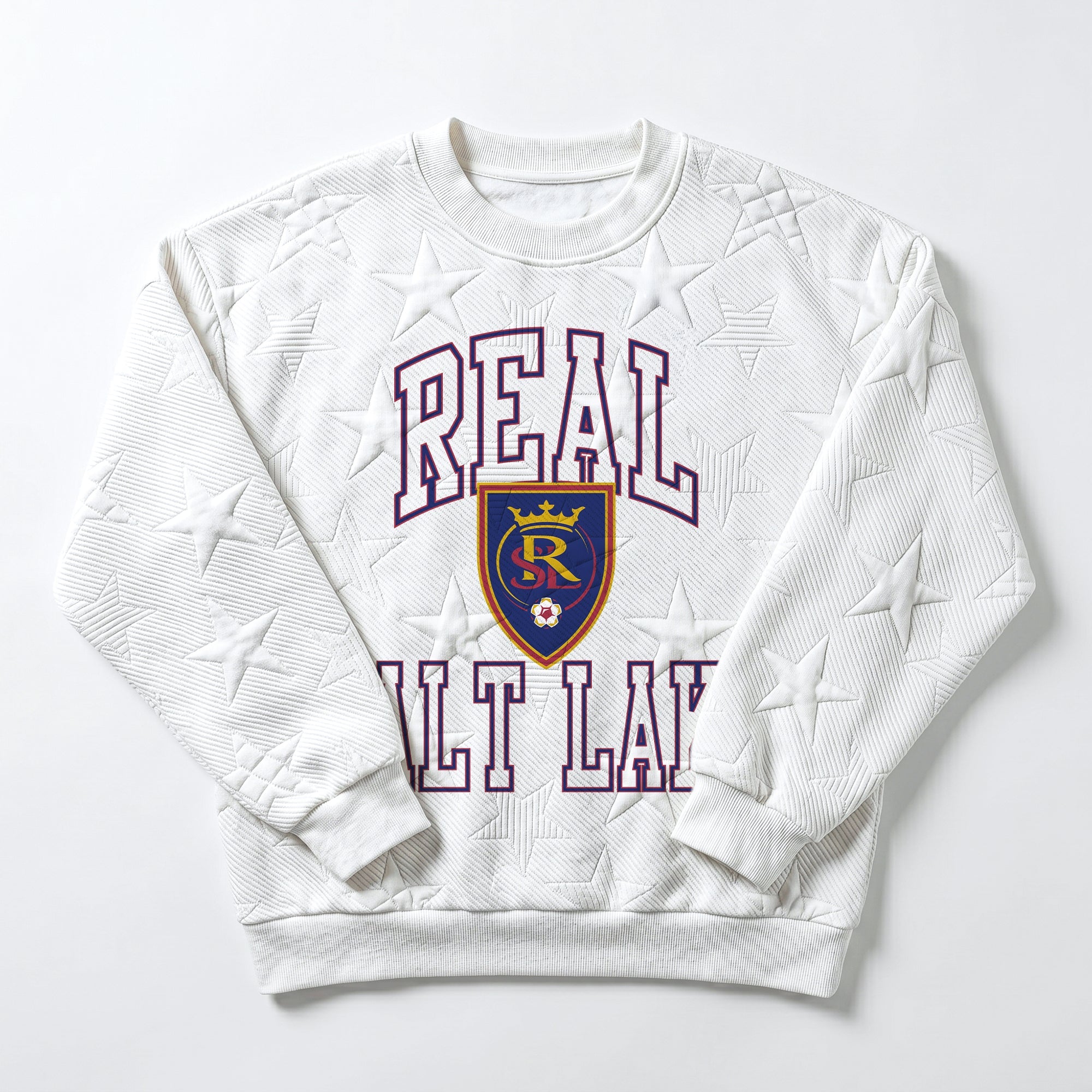 REAL SALT LAKE BIG PLAY ENERGY EMBOSSED STAR CREWNECK