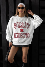 RUTGERS SCARLET KNIGHTS BIG PLAY ENERGY EMBOSSED STAR CREWNECK