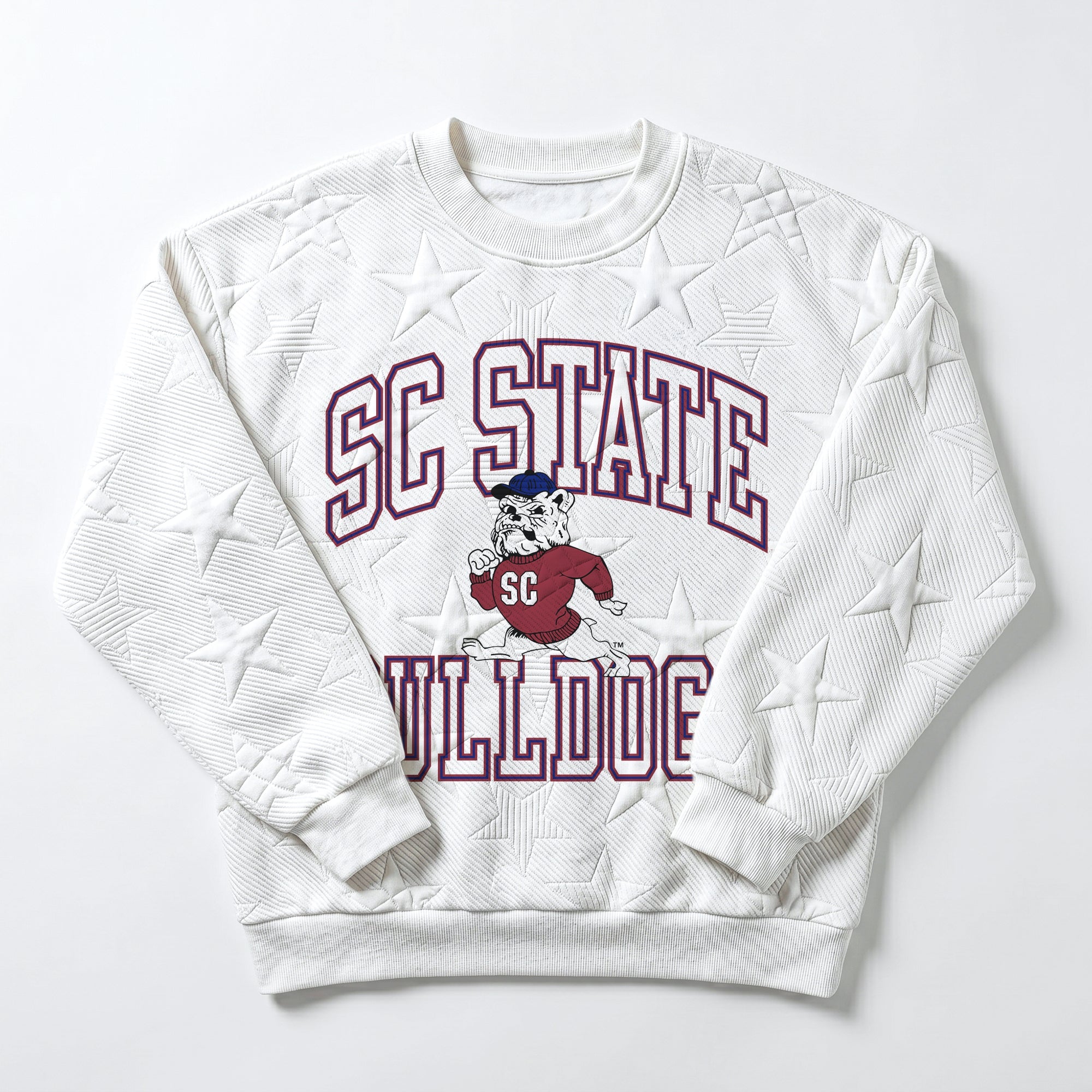 SOUTH CAROLINA STATE BULLDOGS BIG PLAY ENERGY EMBOSSED STAR CREWNECK