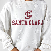 SANTA CLARA BRONCOS BIG PLAY ENERGY EMBOSSED STAR CREWNECK