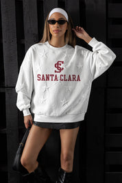 SANTA CLARA BRONCOS BIG PLAY ENERGY EMBOSSED STAR CREWNECK