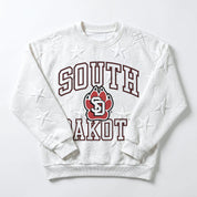 SOUTH DAKOTA COYOTES BIG PLAY ENERGY EMBOSSED STAR CREWNECK