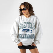 SEATTLE SEAHAWKS BIG PLAY ENERGY EMBOSSED STAR CREWNECK