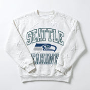 SEATTLE SEAHAWKS BIG PLAY ENERGY EMBOSSED STAR CREWNECK