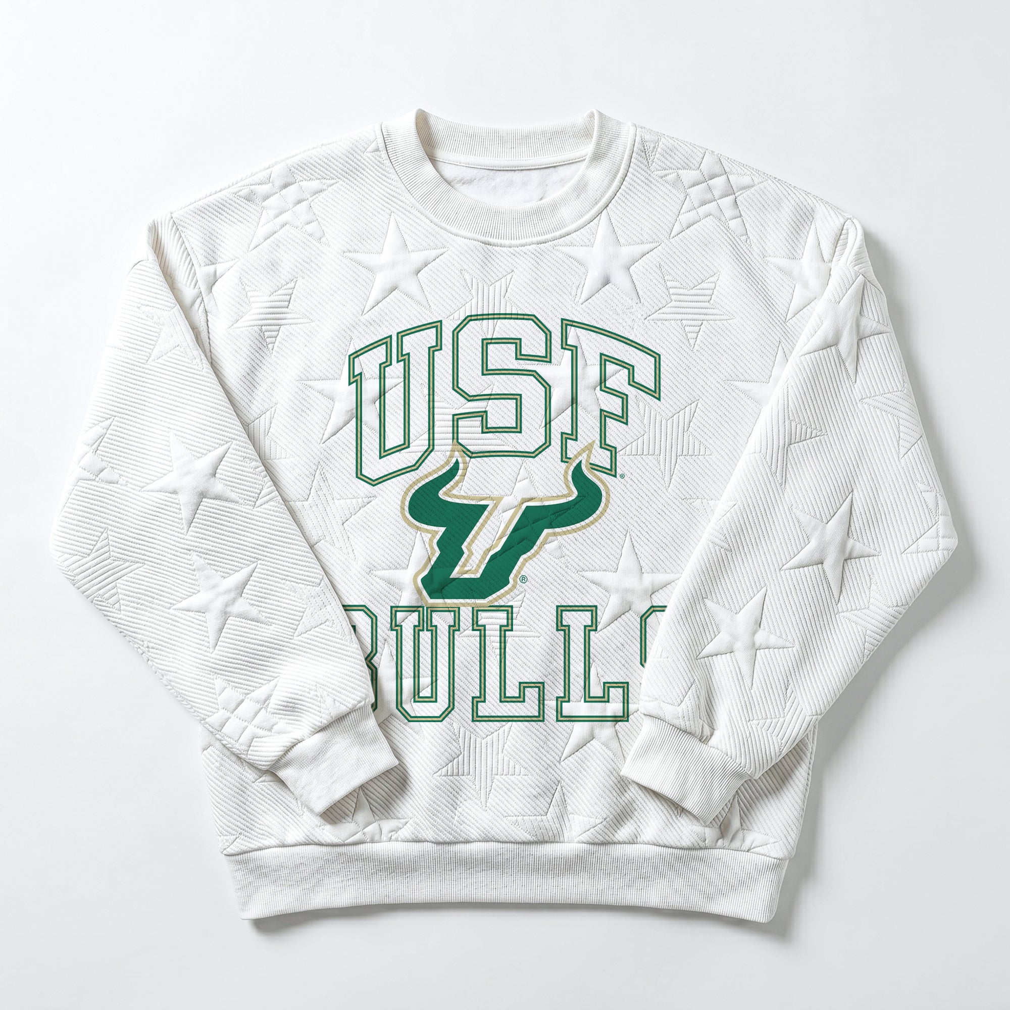 SOUTH FLORIDA BULLS BIG PLAY ENERGY EMBOSSED STAR CREWNECK