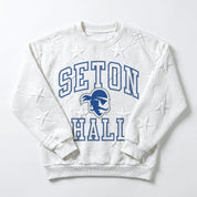 SETON HALL PIRATES BIG PLAY ENERGY EMBOSSED STAR CREWNECK