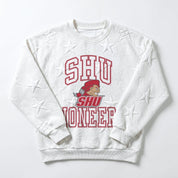 SACRED HEART PIONEERS BIG PLAY ENERGY EMBOSSED STAR CREWNECK