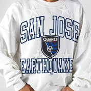 SAN JOSE EARTHQUAKES BIG PLAY ENERGY EMBOSSED STAR CREWNECK